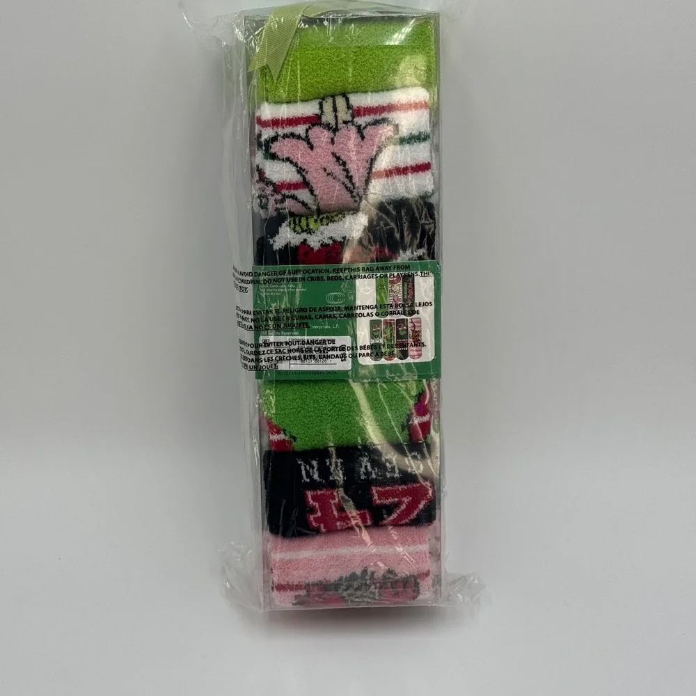 Grinch Sock Set‎ 7 Pair Womens 4-10 Cozy Holiday NEW